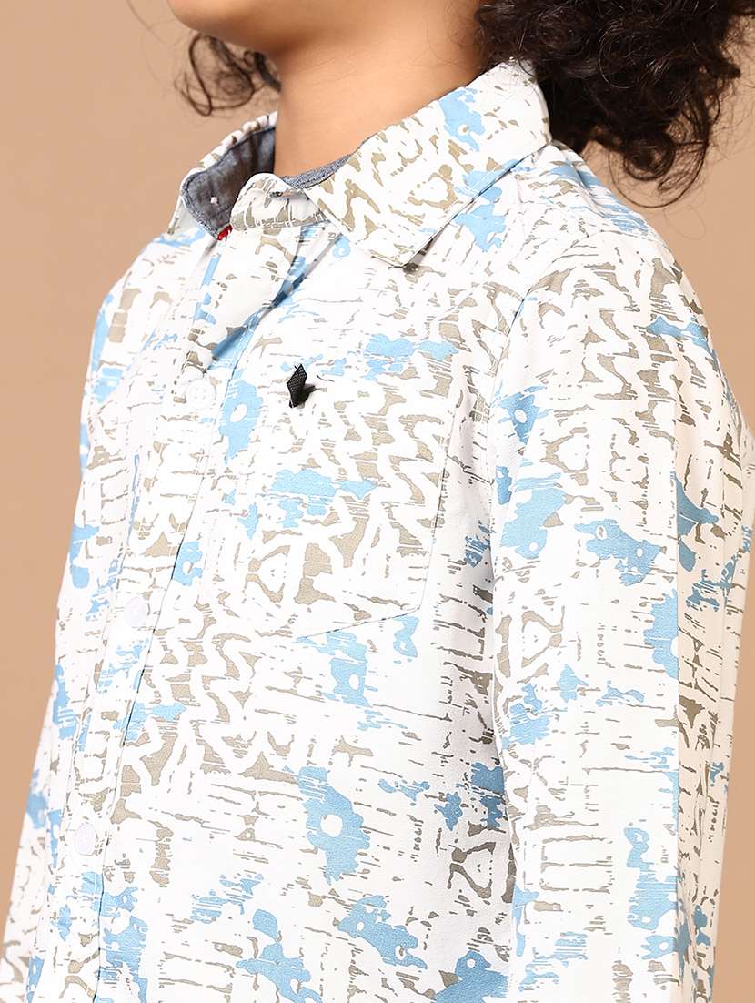 boys printed collared long sleeves shirt - 21609881 -  Standard Image - 5