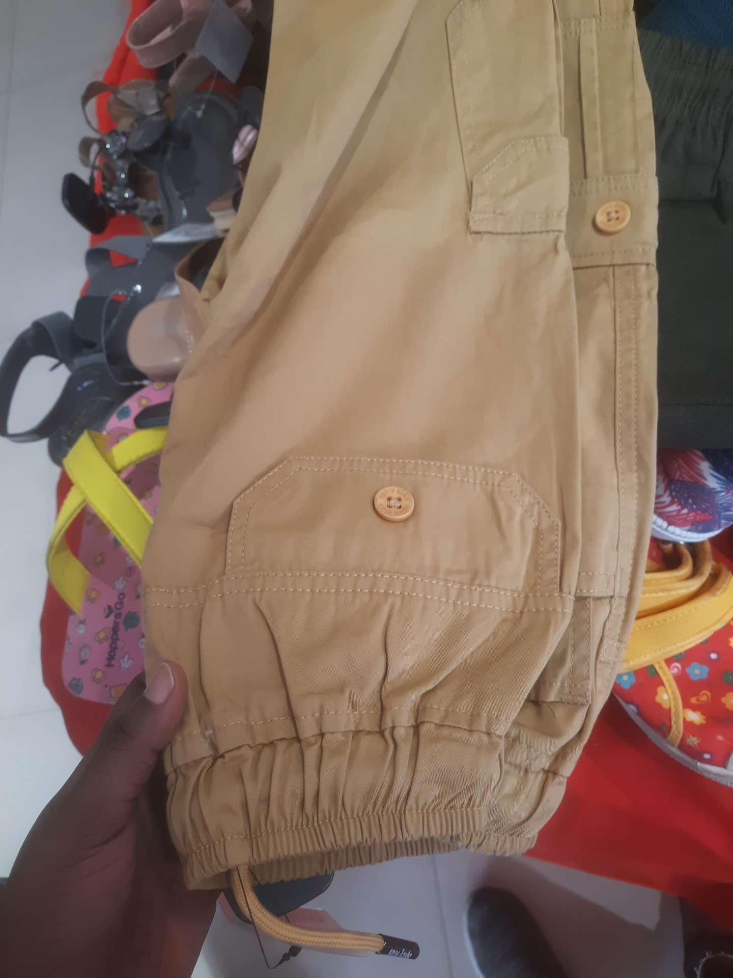 khaki twill trouser - 21610036 -  Zoom Image - 0