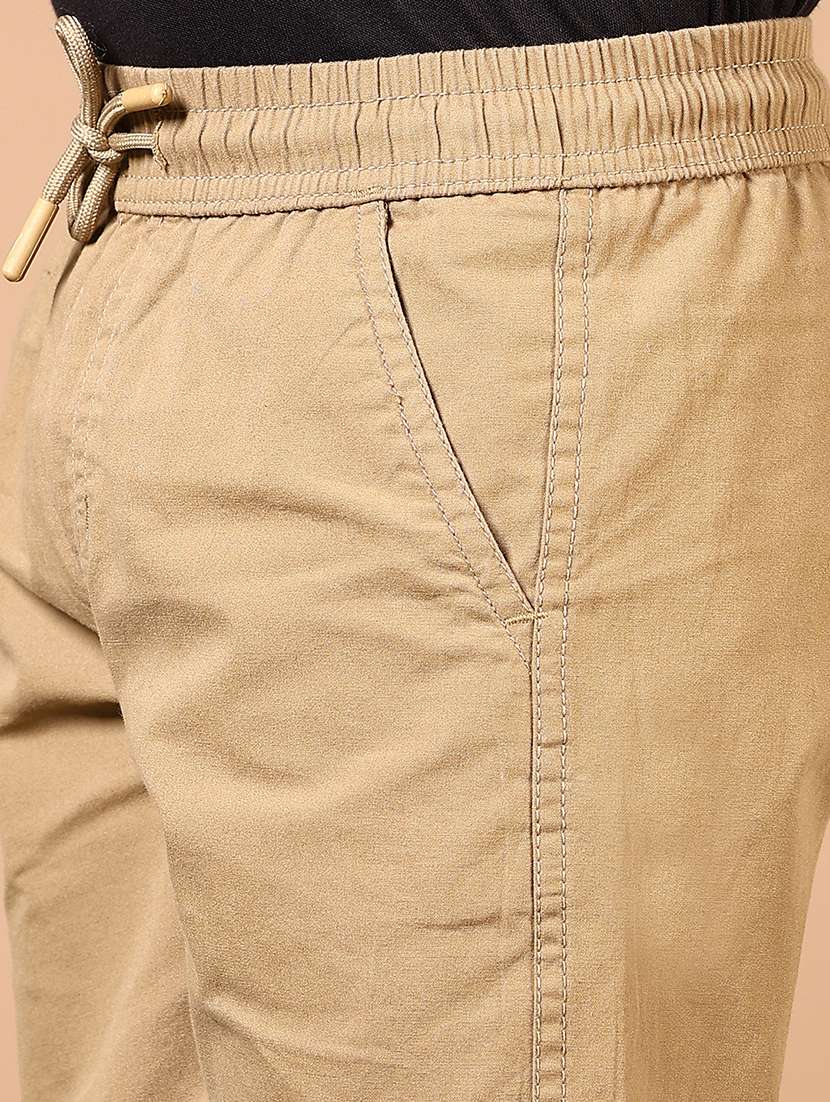 boys solid mid rise casual shorts - 21610104 - Standard Image - 5