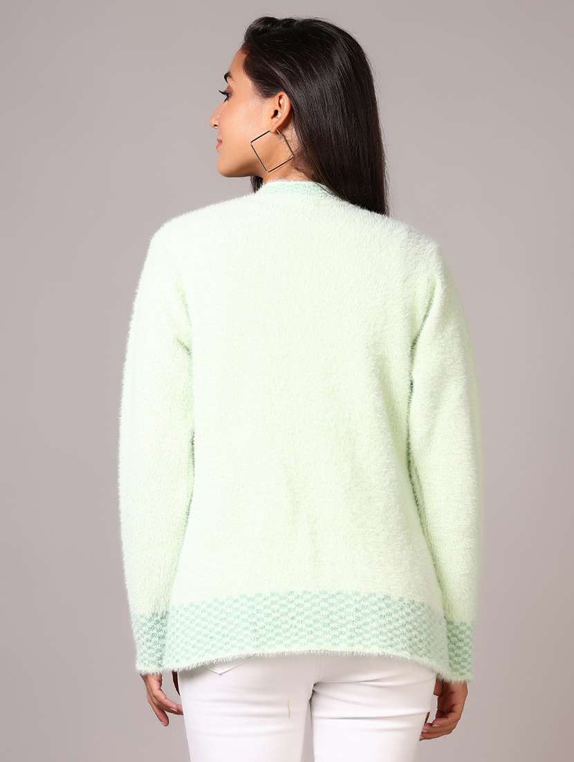 women self designed long sleeve cardigan - 21610122 -  Standard Image - 3