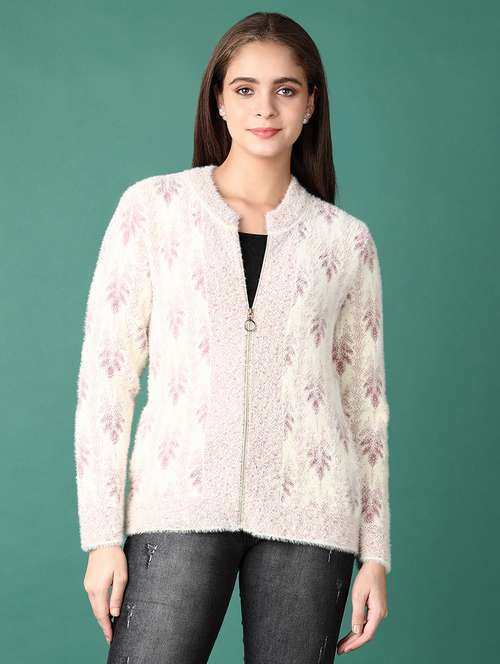 women self designed long sleeve cardigan - 21610193 -  Standard Image - 0