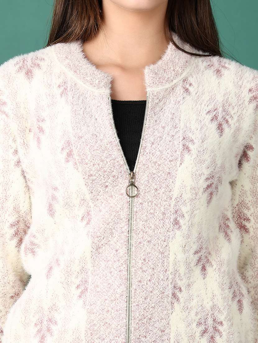 women self designed long sleeve cardigan - 21610193 - Standard Image - 3