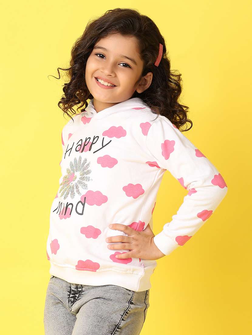 girls printed long sleeve sweatshirt - 21610238 -  Standard Image - 5