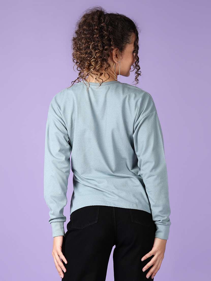 women self design long sleeve t-shirt - 21610351 - Standard Image - 3