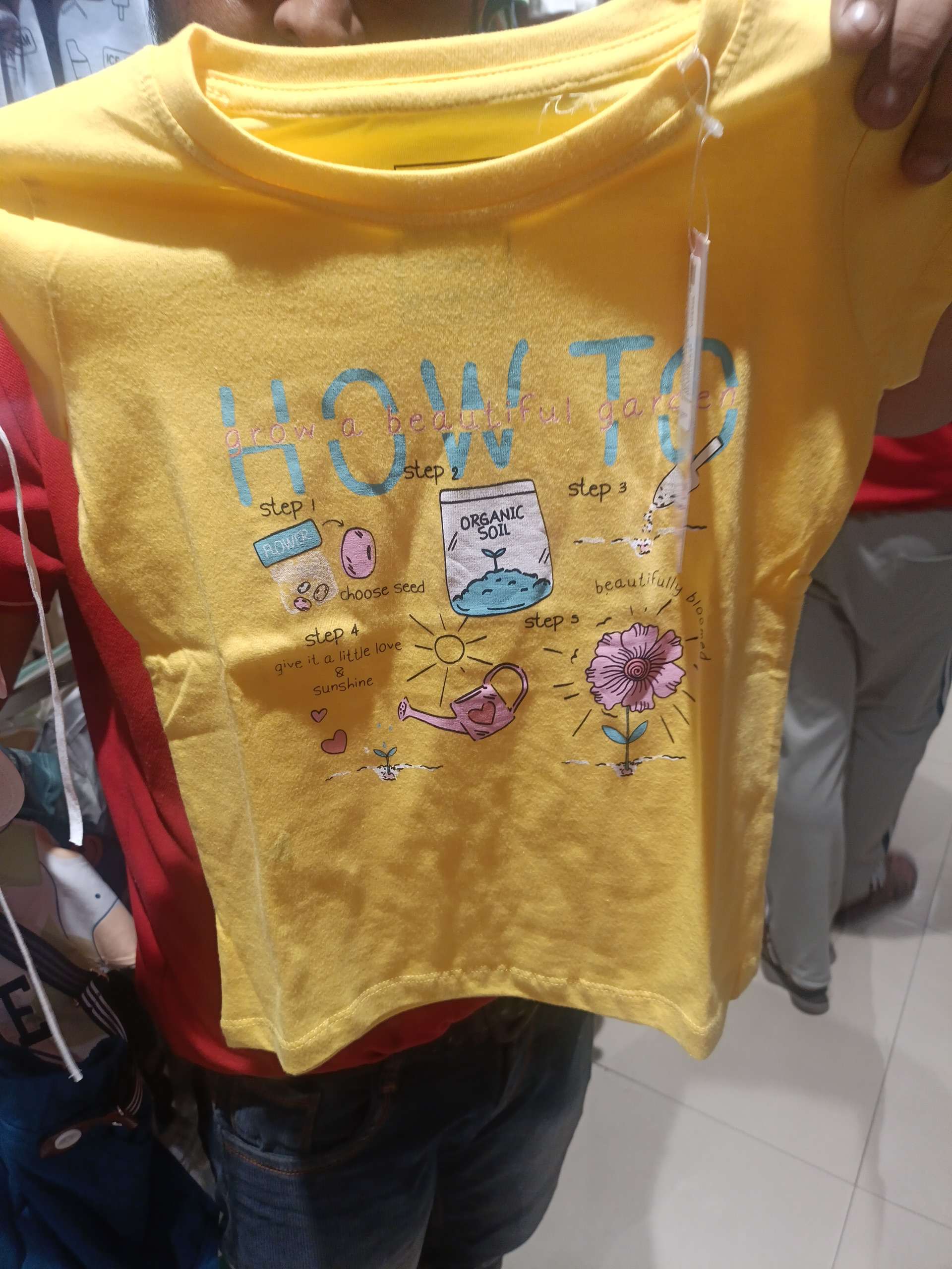 yellow single jersey tshirt - 21610418 - Zoom Image - 0