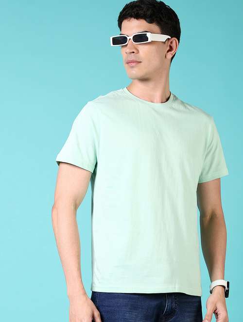 men solid short sleeve t-shirt