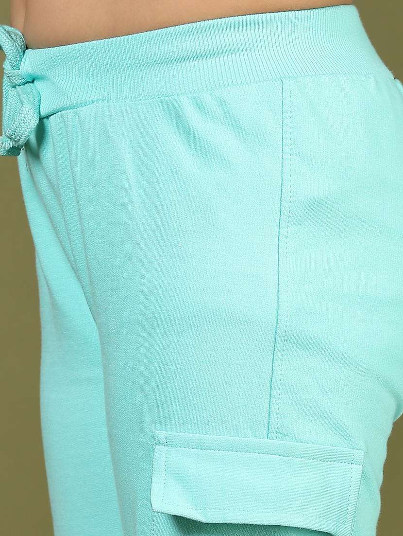 girls solid mid rise cargo - 21610464 -  Standard Image - 5