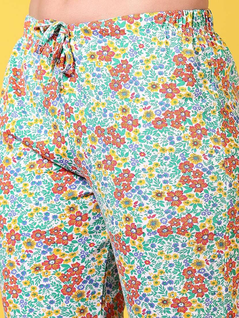 women printed cotton pajama - 21610534 -  Standard Image - 5