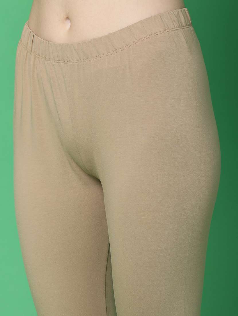 women solid mid rise ankle length leggings - 21610765 -  Standard Image - 5