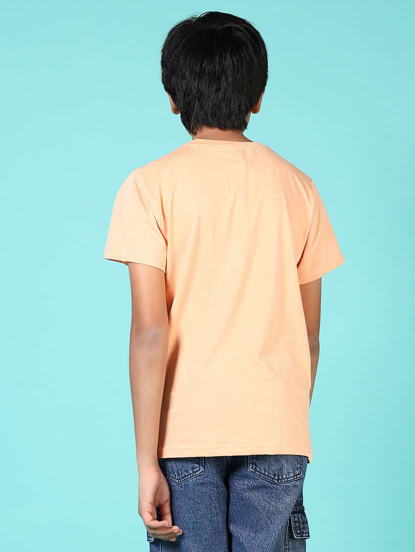 boys front print short sleeve t-shirt - 21610978 -  Standard Image - 3