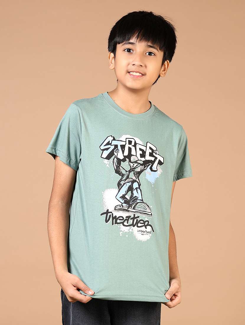 boys printed short sleeve t-shirt - 21610983 - Zoom Image - 0