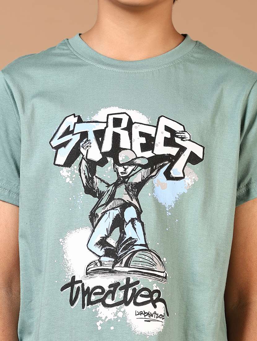 boys printed short sleeve t-shirt - 21610983 - Standard Image - 5