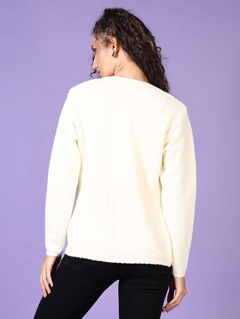 women self designed long sleeve cardigan - 21611072 -  Standard Image - 3