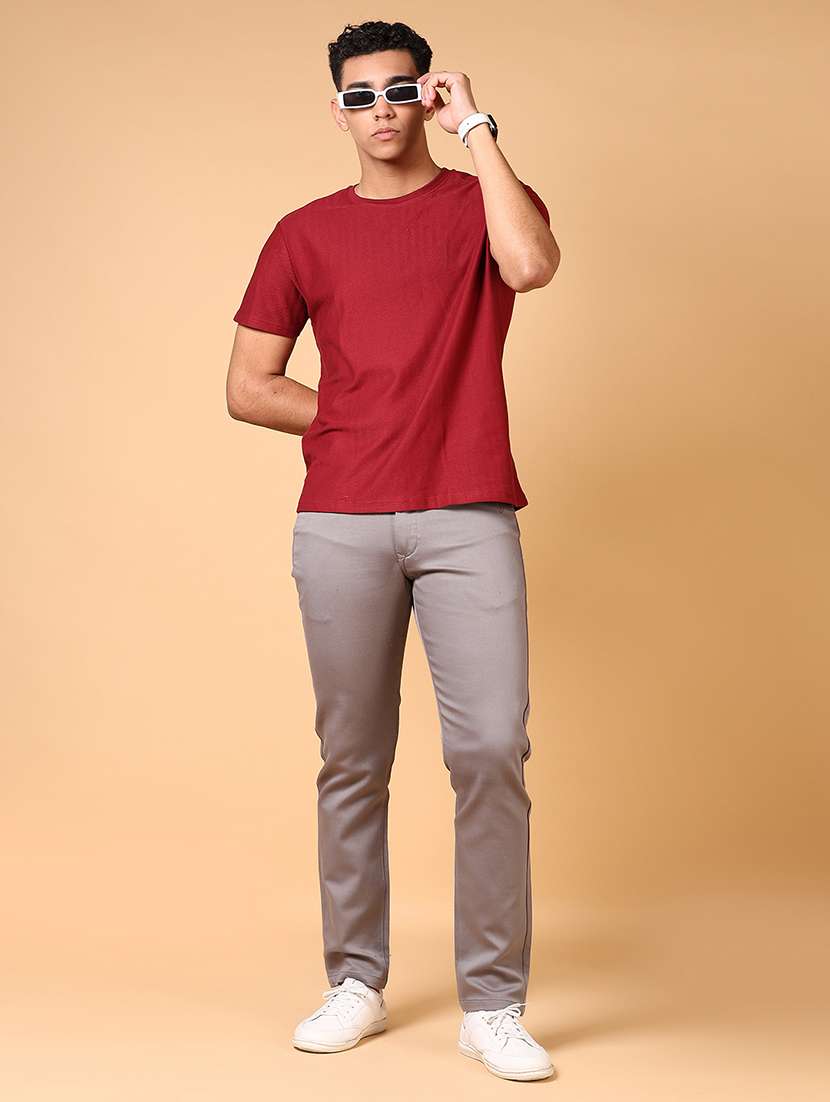 men solid short sleeve t-shirt - 21611140 -  Standard Image - 3