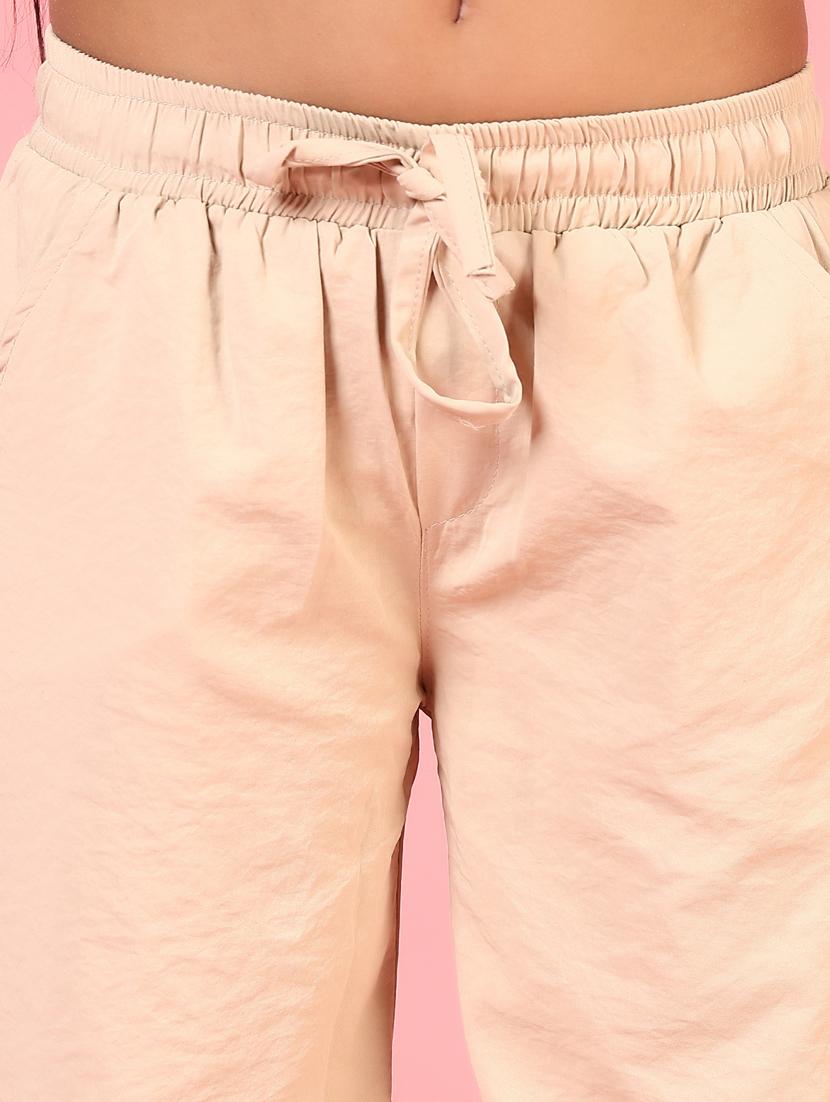 girls solid mid rise relaxed fit jogger - 21611328 - Standard Image - 5