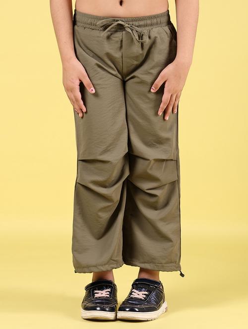 girls solid mid rise jogger - 21611329 -  Standard Image - 0