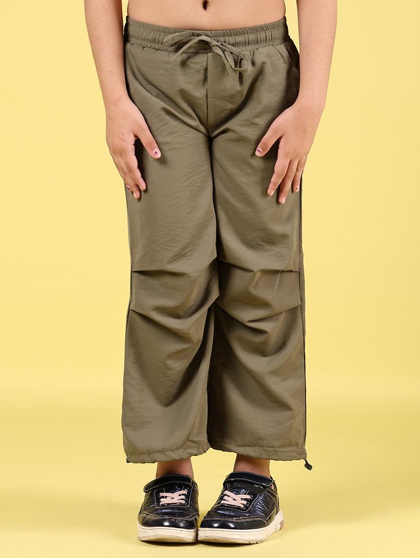 girls solid mid rise jogger - 21611329 -  Zoom Image - 0