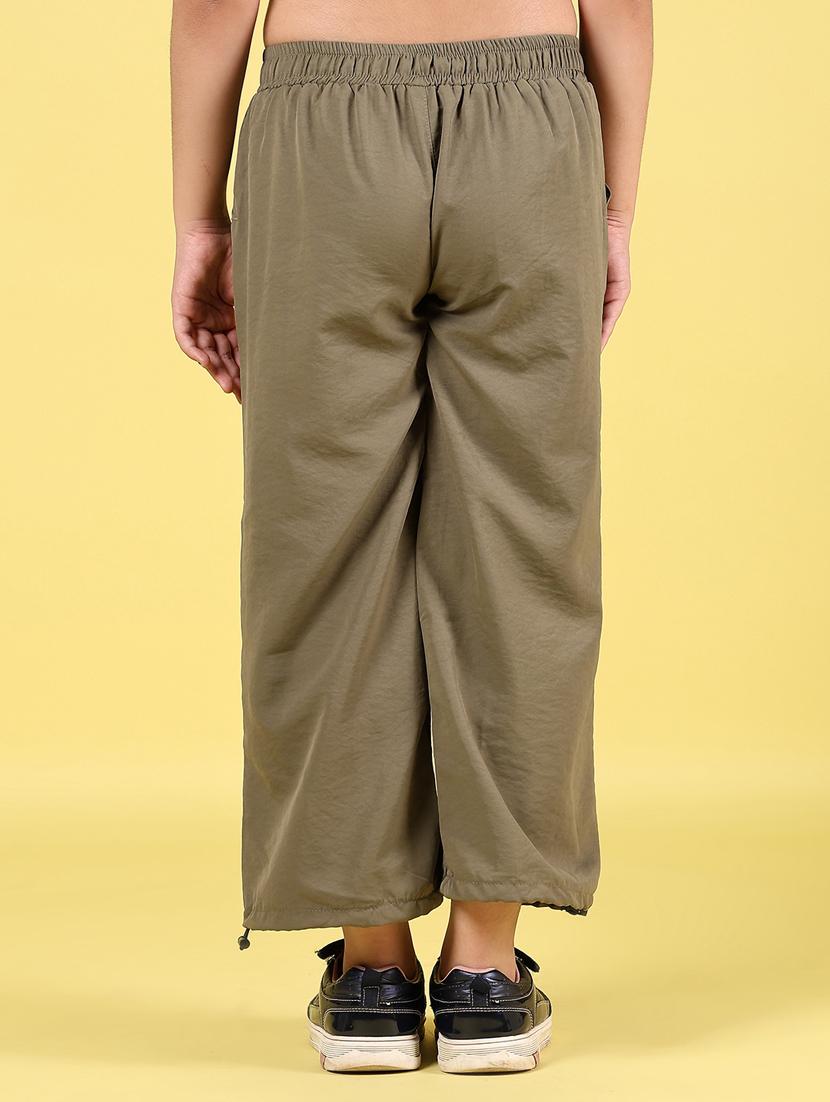 girls solid mid rise jogger - 21611329 - Standard Image - 3