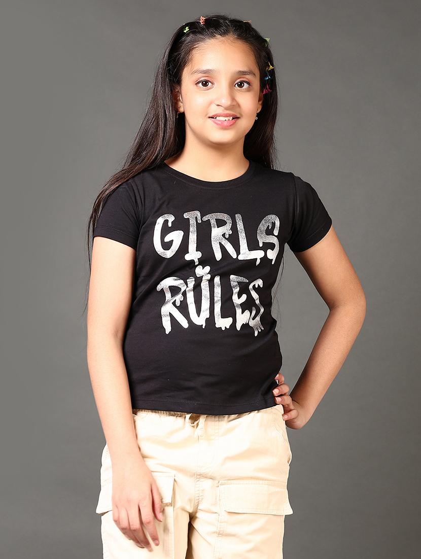 girls printed short sleeves tee - 21611467 -  Zoom Image - 0