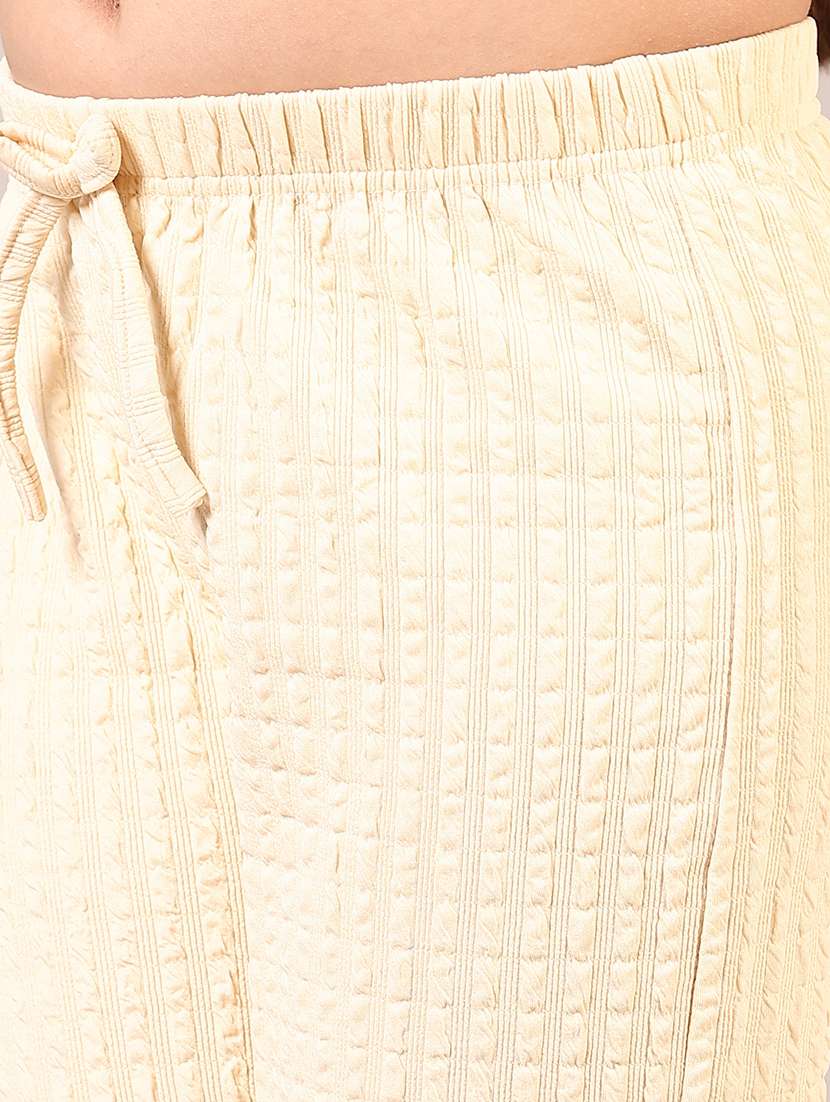 girls self design mid rise trouser - 21611506 - Standard Image - 5