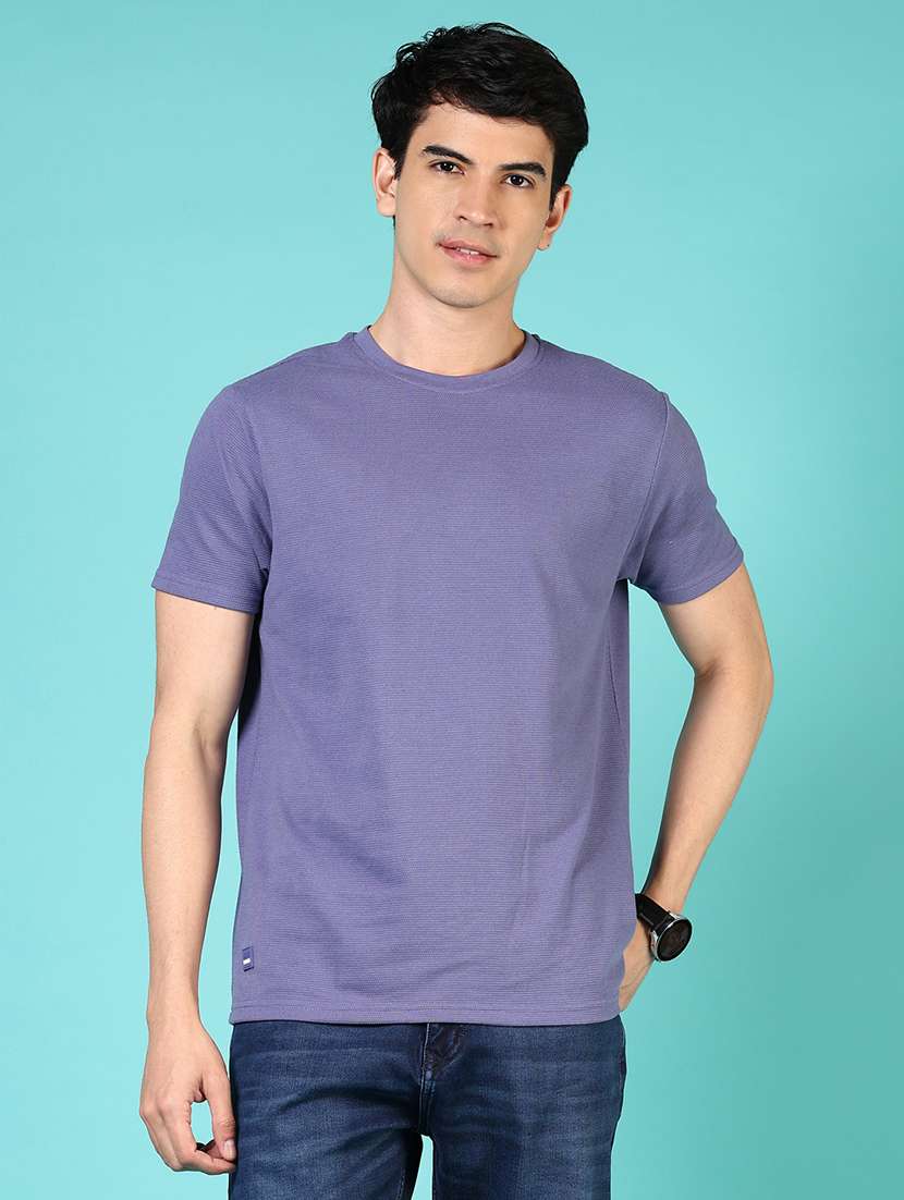 men self design short sleeve regular fit t- shirt - 21611541 -  Zoom Image - 0