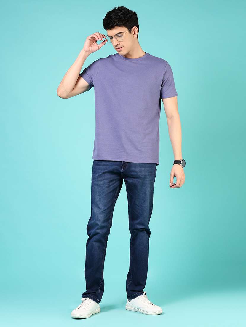 men self design short sleeve regular fit t- shirt - 21611541 - Standard Image - 3