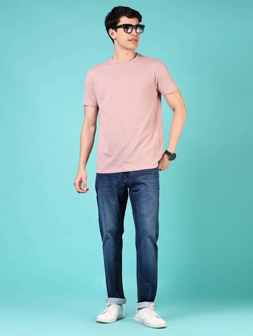 men self design short sleeve regular fit t- shirt - 21611542 - Standard Image - 3