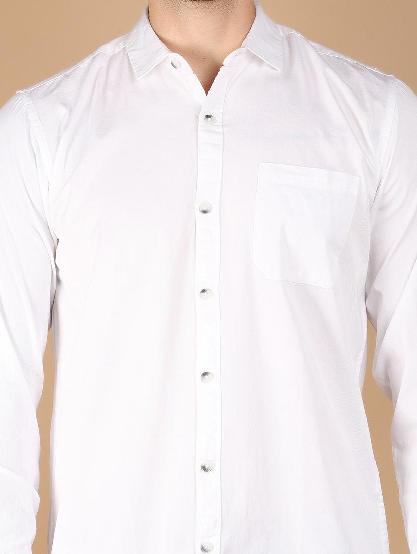 men solid long sleeve casual shirt - 21611594 - Standard Image - 5