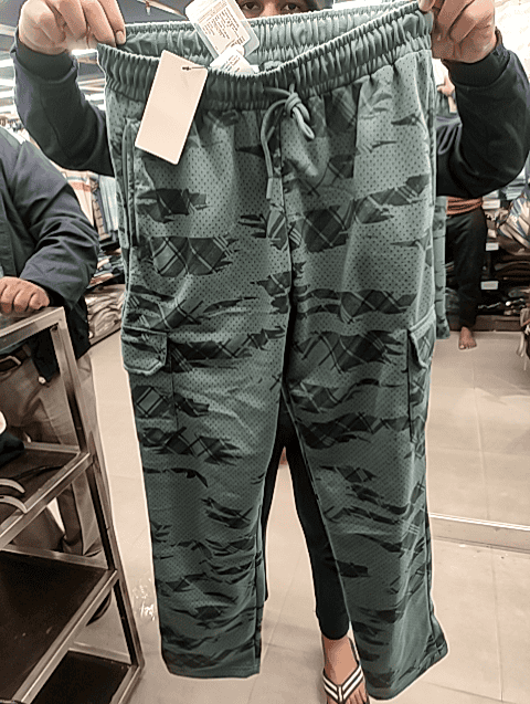 sea green spun fleece track pant - 21611767 -  Standard Image - 0