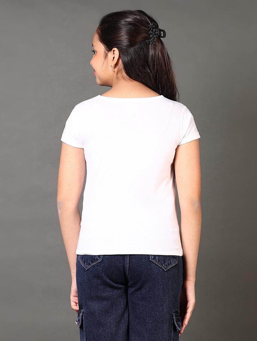 girls printed short sleeves tee - 21611790 - Standard Image - 3