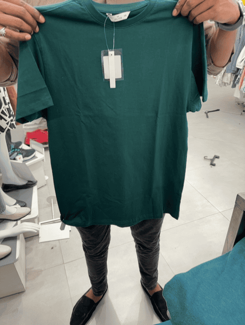 green cotton tshirt - 21611817 - Zoom Image - 0