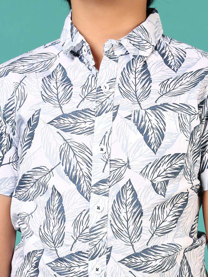 boys printed collared short sleeves shirt - 21611933 - Standard Image - 5
