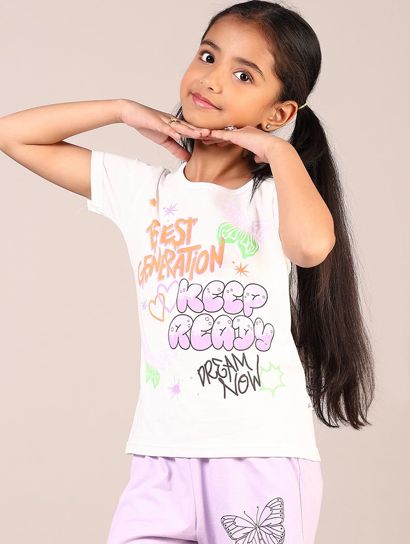girls printed shorts twin sets - 21612133 - Standard Image - 3
