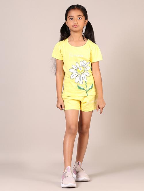girls printed shorts twin sets - 21612134 -  Standard Image - 0