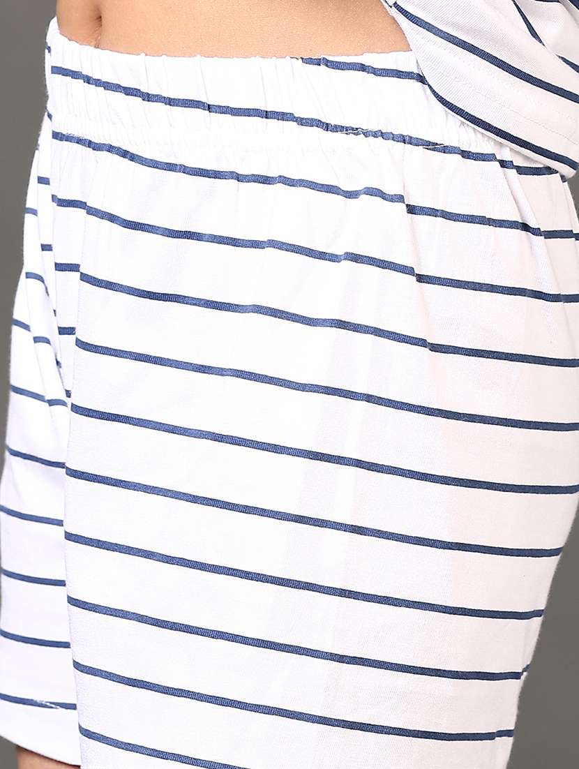 girls striped t-shirt and shorts set - 21612135 - Standard Image - 5