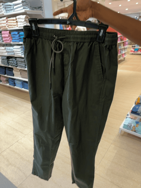 olive twill track pant - 21612211 - Standard Image - 0