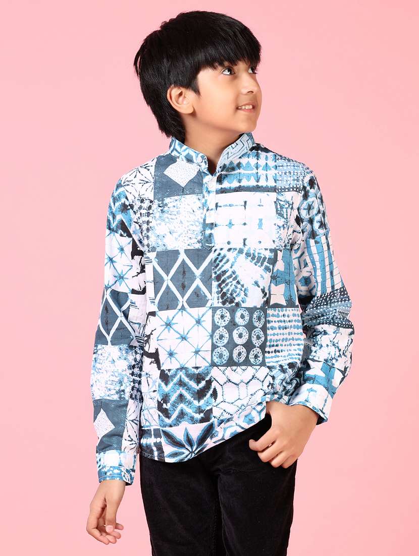 boys long sleeves printed shirt