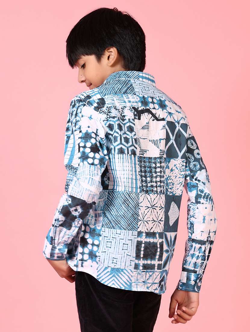 boys long sleeves printed shirt - 21612242 -  Standard Image - 3