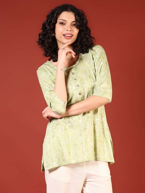 women printed round neck straight kurti - 21612266 -  Standard Image - 0