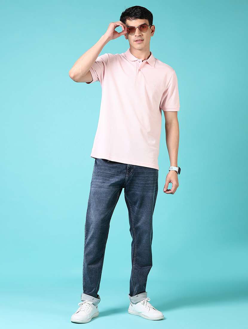 men solid short sleeve polo t-shirt - 21612329 -  Standard Image - 3