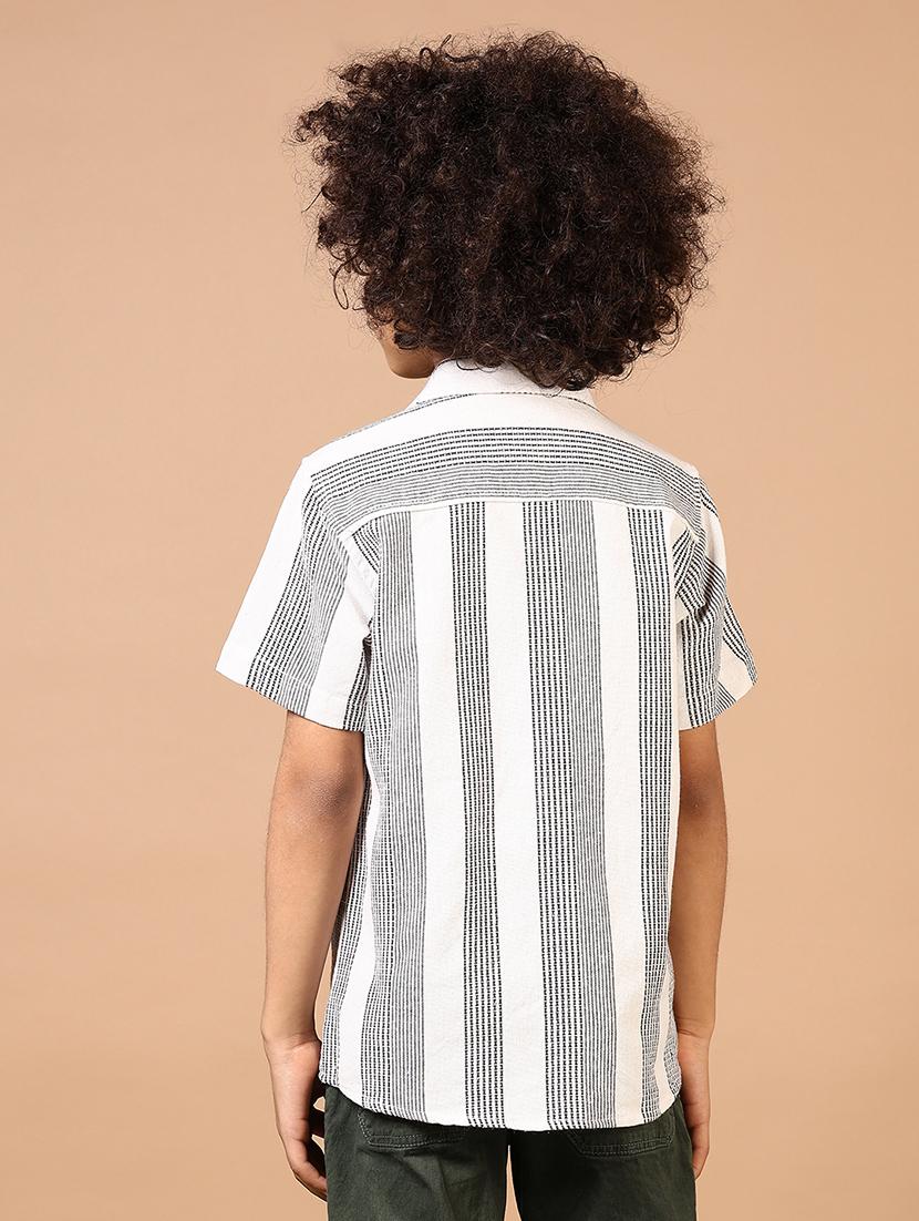 boys striped short sleeve casual shirt - 21612368 - Standard Image - 3
