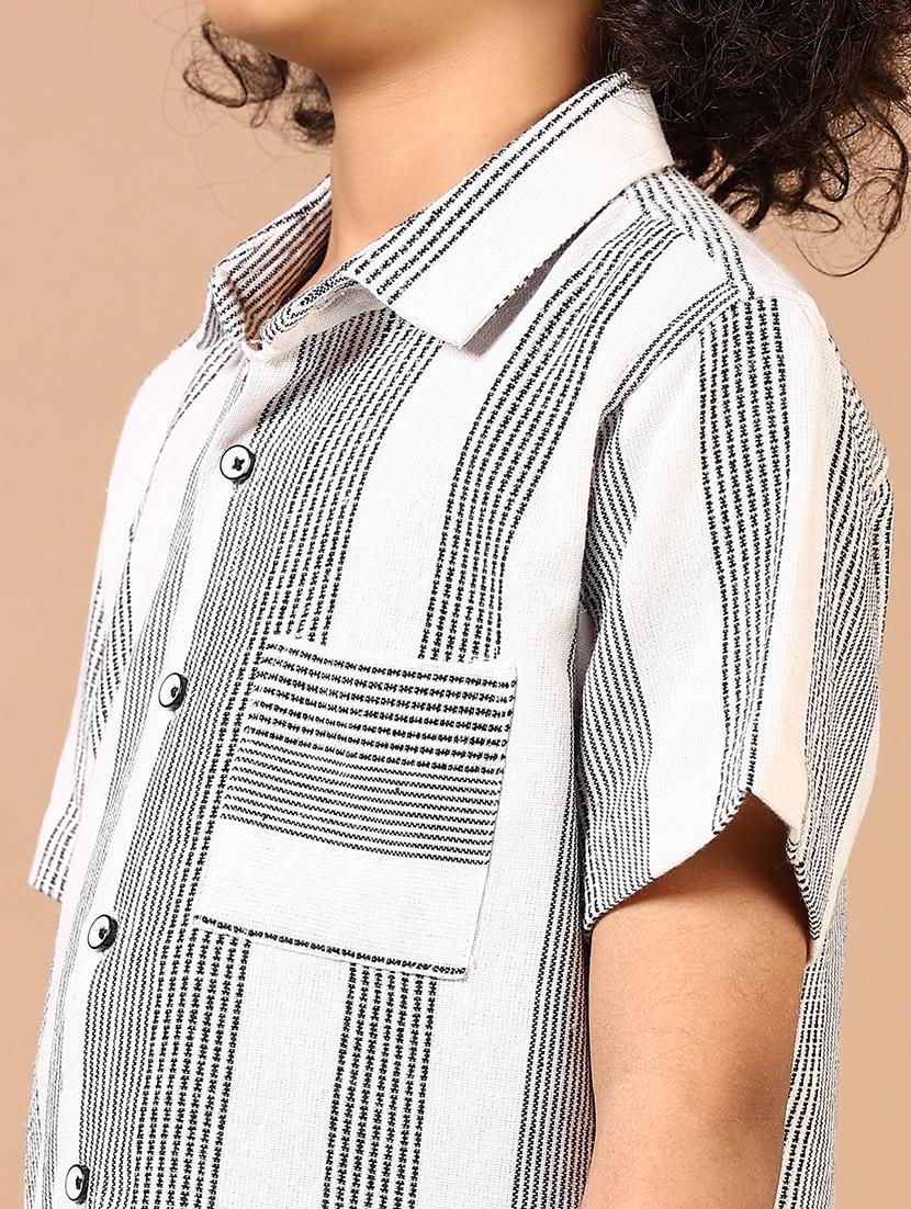 boys striped short sleeve casual shirt - 21612368 - Standard Image - 5