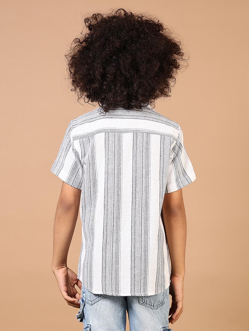 boys striped short sleeve casual shirt - 21612369 - Standard Image - 3