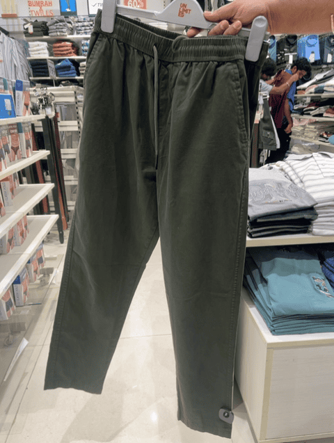 olive twill track pant - 21612372 -  Standard Image - 0
