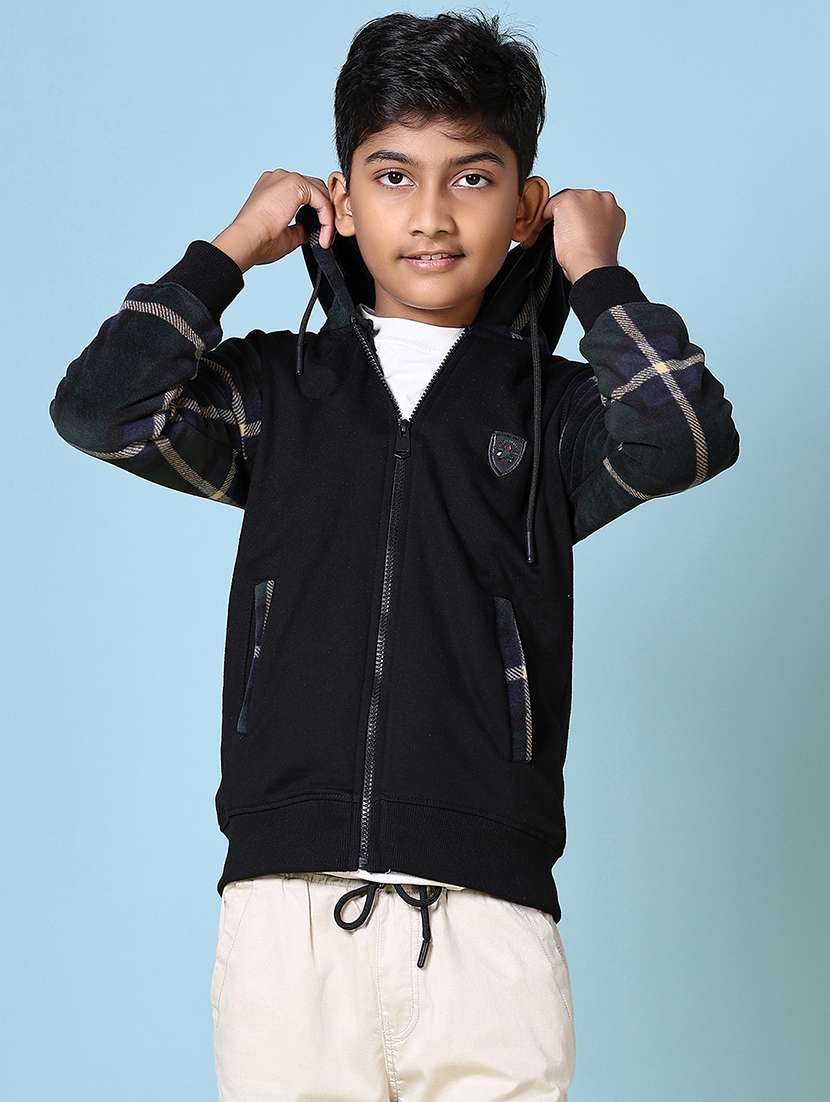 kids long sleeves placement print sweatshirt