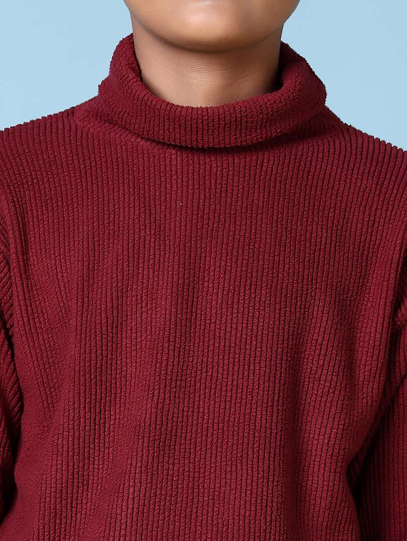 boys solid long sleeve pullover sweater - 21612607 -  Standard Image - 3