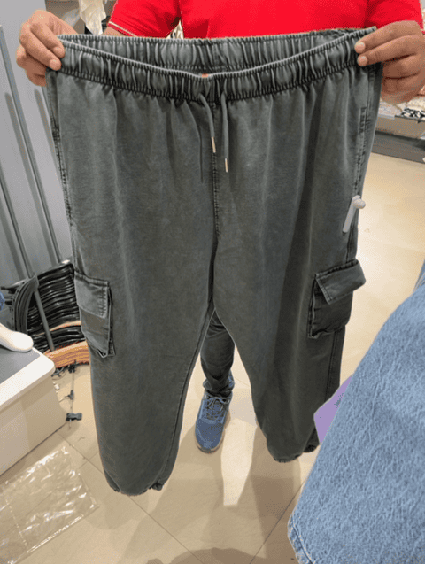 olive loop knit track pants - 21612711 - Standard Image - 0