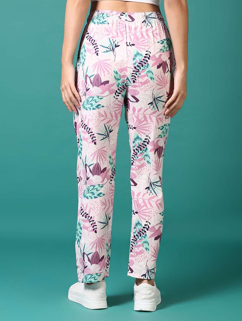 women printed mid rise pajama - 21612725 - Standard Image - 3