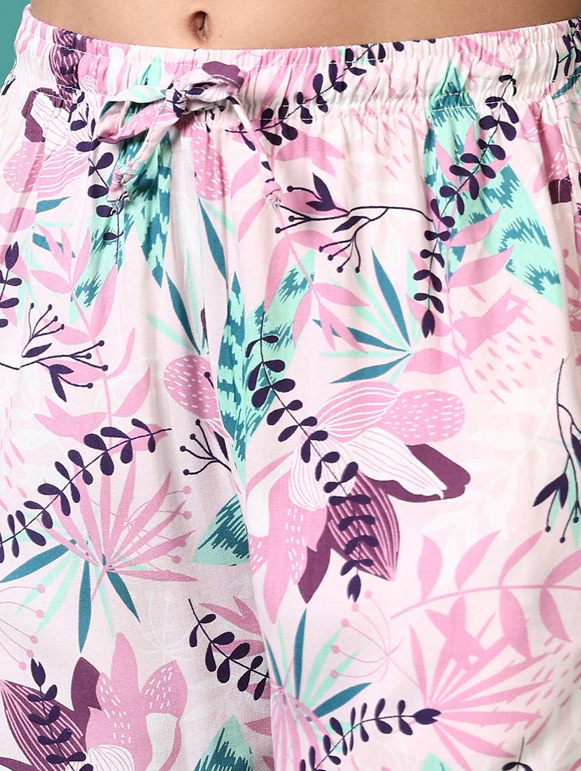 women printed mid rise pajama - 21612725 - Standard Image - 5