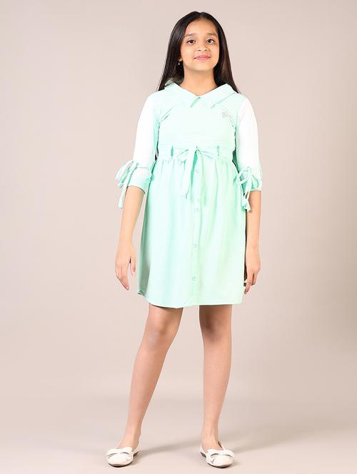 girls solid shirt dress - 21612743 - Standard Image - 0